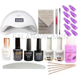 Kit Full Esmaltado Permanente Completo + Lampara De 48w