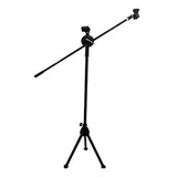Pedestal Tripie Microfono Reforzado Ajustable 1.3 M Altura
