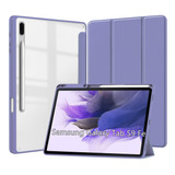 Funda Plegable Trasera Para Samsung Galaxy Tab S9 Fe Púrpura