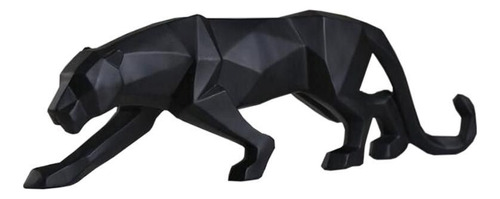 Escultura Decorativa Leopardo Pantera Poliresina 61cm Mart