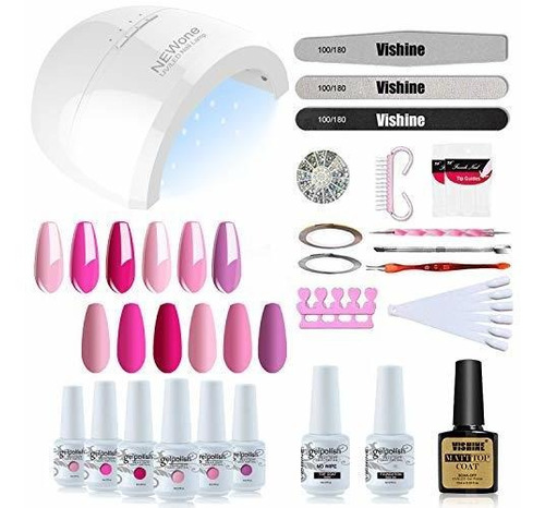 Esmalte De Uñas - Vishine Gel Nail Polish Starter Kit - 48w 