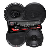 Combo Estereo Jvc Kd-x270bt + Parlantes Auto 5 Y 6 Pulgadas