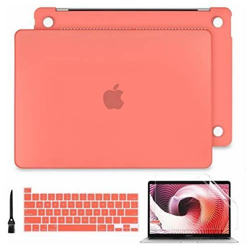 Funda Para Macbook Pro13 2020/22 A2338 M1 M2 A225 +acc Coral