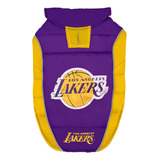 Chaleco Acolchado Nba Los Angeles Lakers Para Perros Y Talla