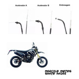 Kit Cabos Acelrador A + B +embreagem Sundown Stx  Motard 200