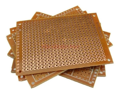 5 Unid Placa Pcb Perforada 5 X 7 Cm Arduino Pic Electronica
