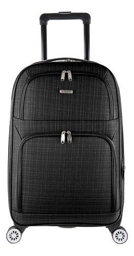 Mala Bordo 55x35x25 Viagem 10 Kg Pequena Rodinhas 360° Anac Cor Preto Lisa