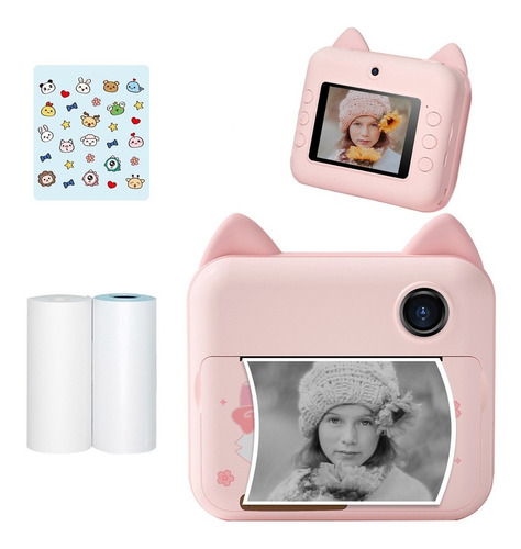 Impresora Fotográfica Instantánea P1 Pink Cámara Infantil Pa