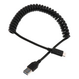 Usb 3.0 Macho A Usb C Tipo-c Cable De Resorte De Extensión