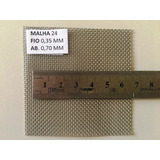 Tela De Aço Inox 304 Malha 24 Fio 0,36 (50cmx100cm )