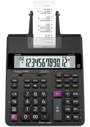 Calculadora De Mesa Com Bobina 2.0 Bivolt Hr-150rc Casio