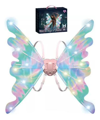 Fantasy Fairy Wings, Mariposa Con Luz Led Y Música