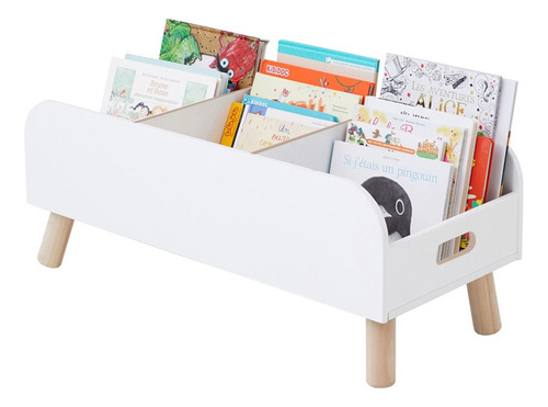 Estante Porta Livros Infantil De Chão - C/ Pé Palito - 40cm