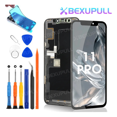 Bexupull Pantalla (hd+) Para iPhone 11 Pro A2215 A2217 A2160 Táctil Negro