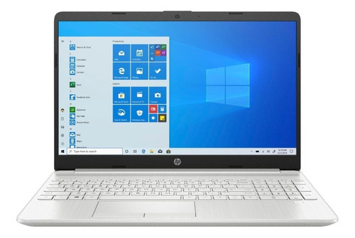 Laptop  Hp 15-dw3033dx Natural Silver 15.6 , Intel Core I3 1115g4  8gb De Ram 256gb Ssd, Intel Uhd Graphics Xe G4 48eus 1920x1080px Windows 10 Home