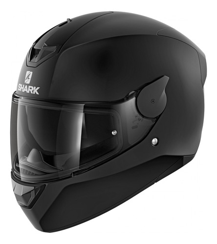 Capacete Shark D-skwal 2 Blank Mat Kma Preto Fosco