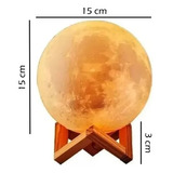 Lampara Luna Velador Led Táctil Recargable Usb Moonlamp