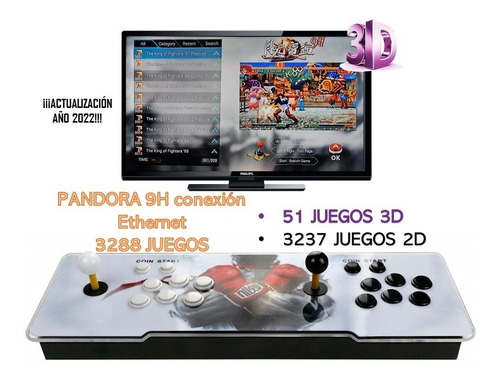 Consola Arcade Pandora 3003 Juegos 14 3d Última Versión 2020