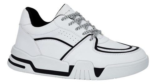 Tenis  Urbano Paris Hilton 1255 De Dama En Blanco/ Negro