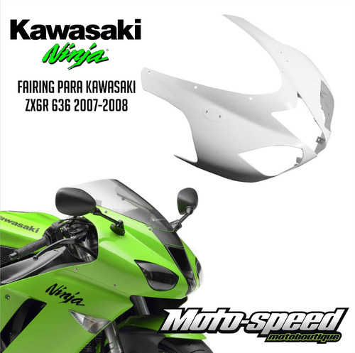 Frente Fairing Carenado Plastico Kawasaki Ninja Zx6r 2007 2008 Nuevo!!!