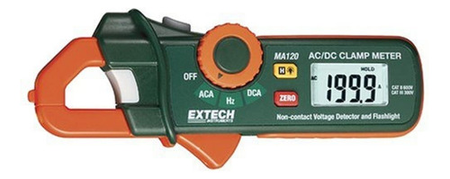 Extech Ma120 Mini 200 Amp Ac/dc Clamp-on Detector De Corrien