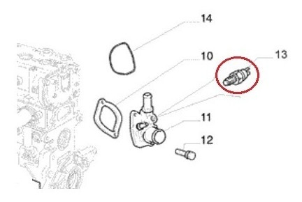 Bulbo Sensor Temperatura Fiat 500 Grand Siena Palio Novo 1.4 Foto 5