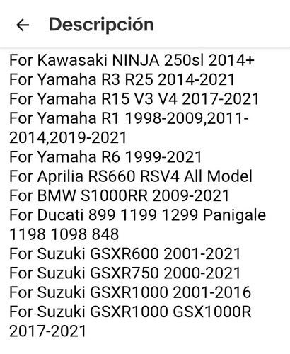 Espejos Retrovisores (spoiler)  Suzuki Gsx / Yamaha /honda/  Foto 8