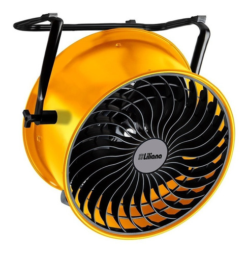 Turboventilador Liliana Industrial Tambor Amarillo Cantidad De Aspas 3 Color De Las Aspas Negro Diámetro 16   Frecuencia N/a Material De Las Aspas Metal