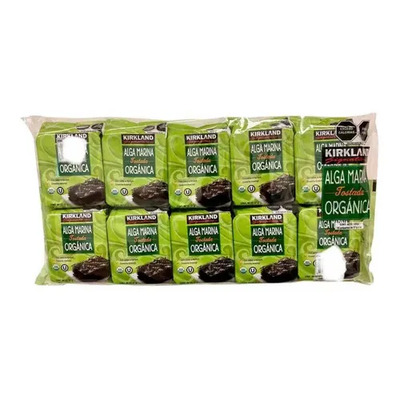 10 Bolsas Alga Marina Organica Tostada Kirkland Signature | Envío gratis