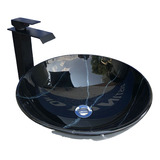 Lavabo Ovalin 42cm Cristal + Monomando Lavabo +desagüe  