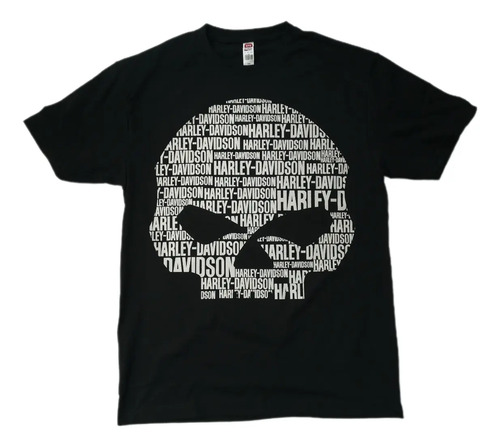 Playera Harley D Cráneo Calaca