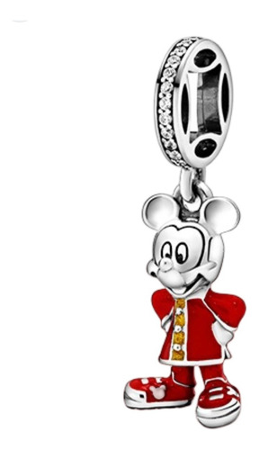 Dije Charm Para Pulsera Pandora Mickey Mouse Kimono Rojo