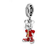Dije Charm Para Pulsera Pandora Mickey Mouse Kimono Rojo