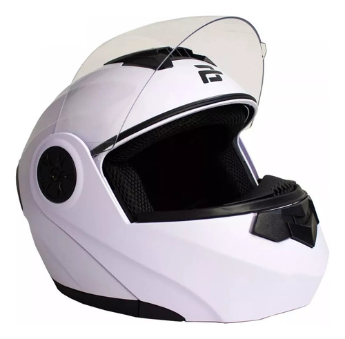 Casco Para Moto Alessia Licht Blanco Certificado Dot