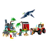 Lego Jurassic 76963 Centro De Rescate De Crías De Dinosaurio Cantidad De Piezas 139