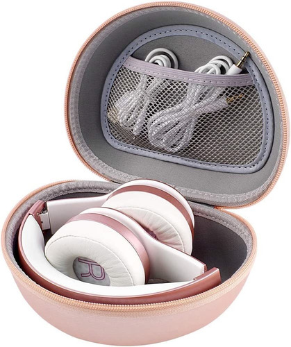 Estuche Para Auriculares Plegables. Rosa