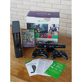 Xbox 360 Destravado! Kinect, 2 Controles, Jogo, Caixa,manual