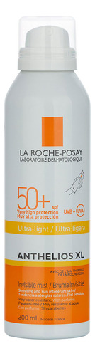 La Roche Posay Anthelios Fps50 Bruma Corporal Ultraligera Invisible Pieles Sensibles