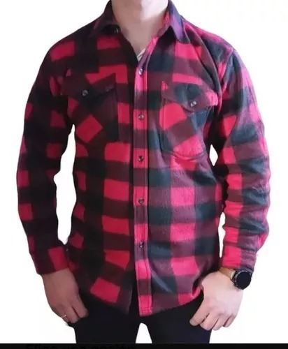 Camisa Leñadora Hombre Micro Polar Invierno, Camisa Cuadros.