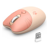Mouse Inalámbrico Portátil Mofii M3 De 2.4 Ghz, Color Rosa C