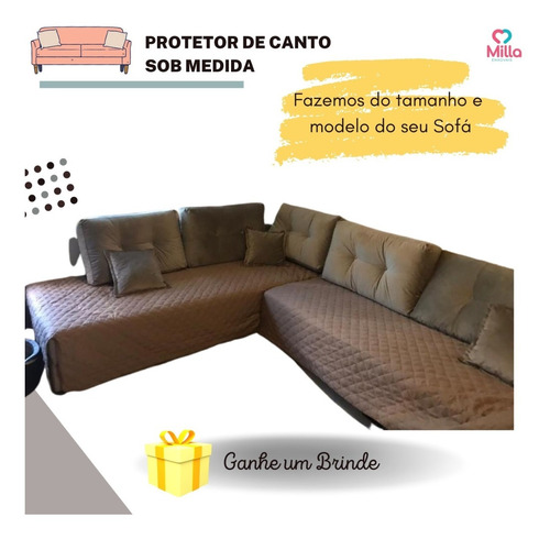 Protetor Para Sofa De Canto Retratil Sob Medida Frete Gratis