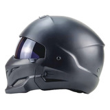 Casco De Moto, Negro Mate Scorpion Warrioretro Multi-modular