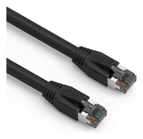 Cable Central Llc Cable Ethernet Cat 8 Negro De 0,5 Pies - C