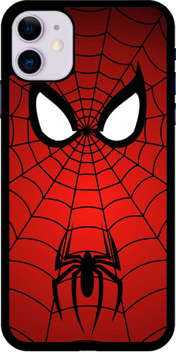Funda Celular Diseño Superheroes Spiderman Rojo Con Mascara