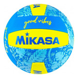 Pelota Beach Balón Voleyball Mikasa Voley Playa Bv354tv Color Azul/amarillo/verde