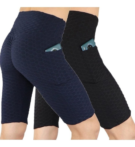 Leggings Deportivos Texturizado Levanta Cola Pack*2