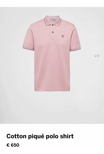 Playera Prada Tipo Polo No Gucci Burberry Lv 