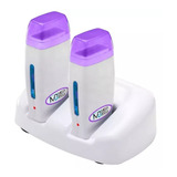 Base Dupla Termocera + 2 Aquecedor Rollon Lilás Cera Quente