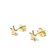 Aros Mini Estrella Fina Enchapado Oro 18k