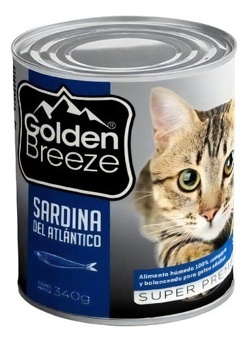 Alimento Balanceado Humedo Gatos Golden Breeze 340g Pack X 2